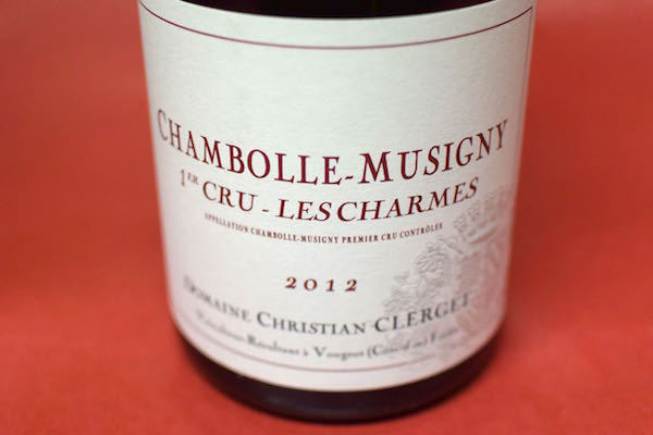 Chambolle-Musigny Premier Cru les Charmes 2012