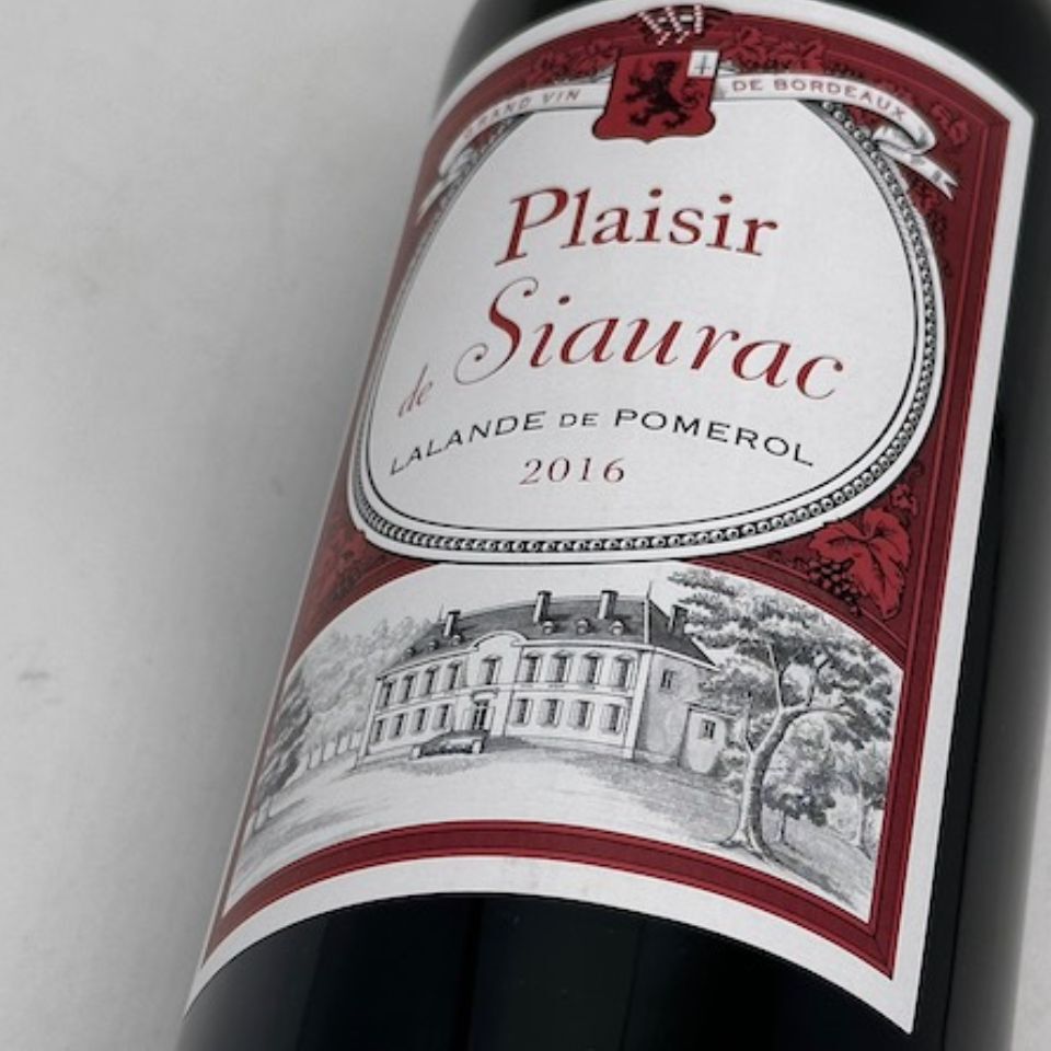 シャトー・プレジール・ド・シオラック [2016]