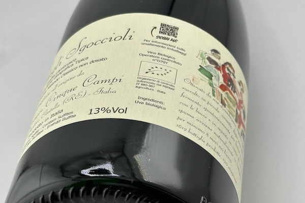 チンクエ・カンピ / ランブルスコ・デッレミリア　スプマンテメトード・クラッシコ・ノン・ドザート　リオ・デリ・ズゴッチョリ