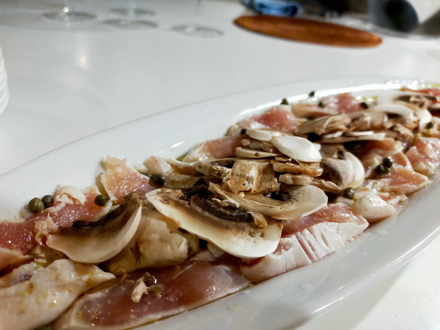 鶏ささみとマッシュルームのサラダ