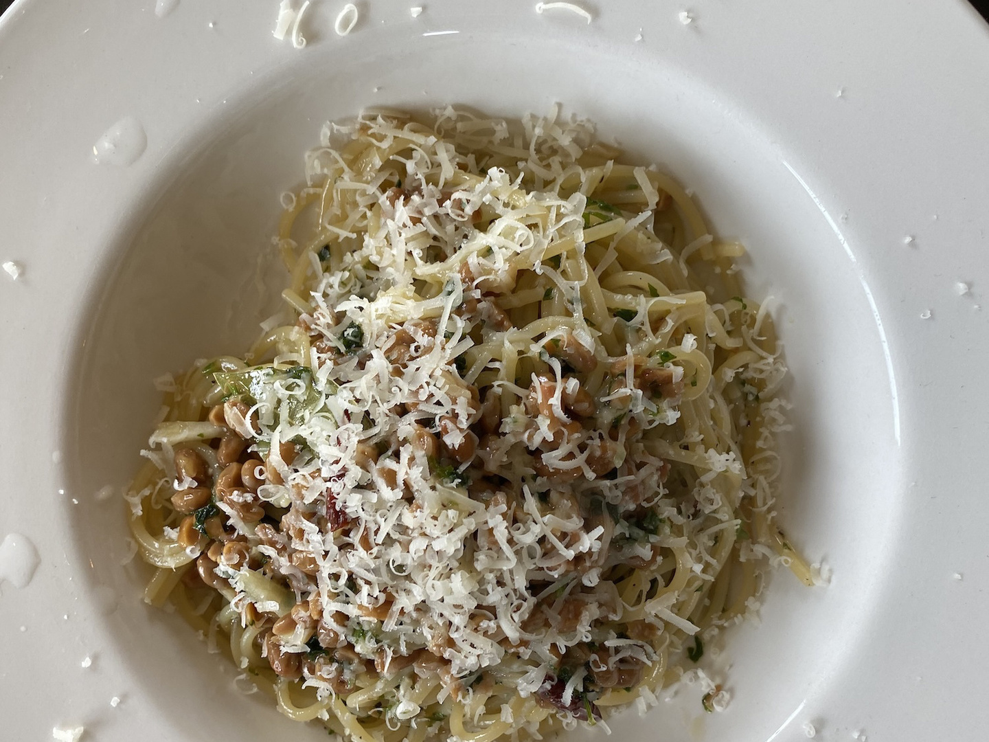 イタリア人が納豆パスタを作るとこうなるかな？