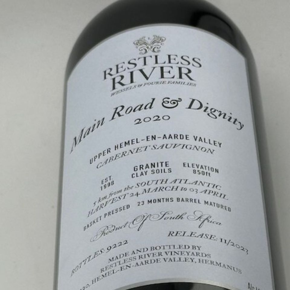 レストレスリヴァー / メイン・ロード＆ディグニティ・カベルネ・ソーヴィニヨン [2020]