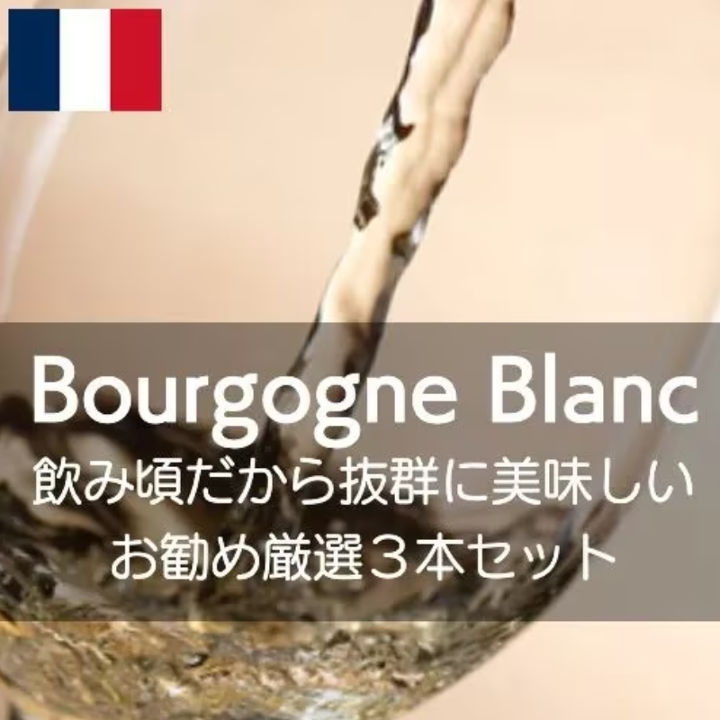 飲み頃だからこそ抜群に美味しい！超お勧め厳選ブルゴーニュ白3本セット！